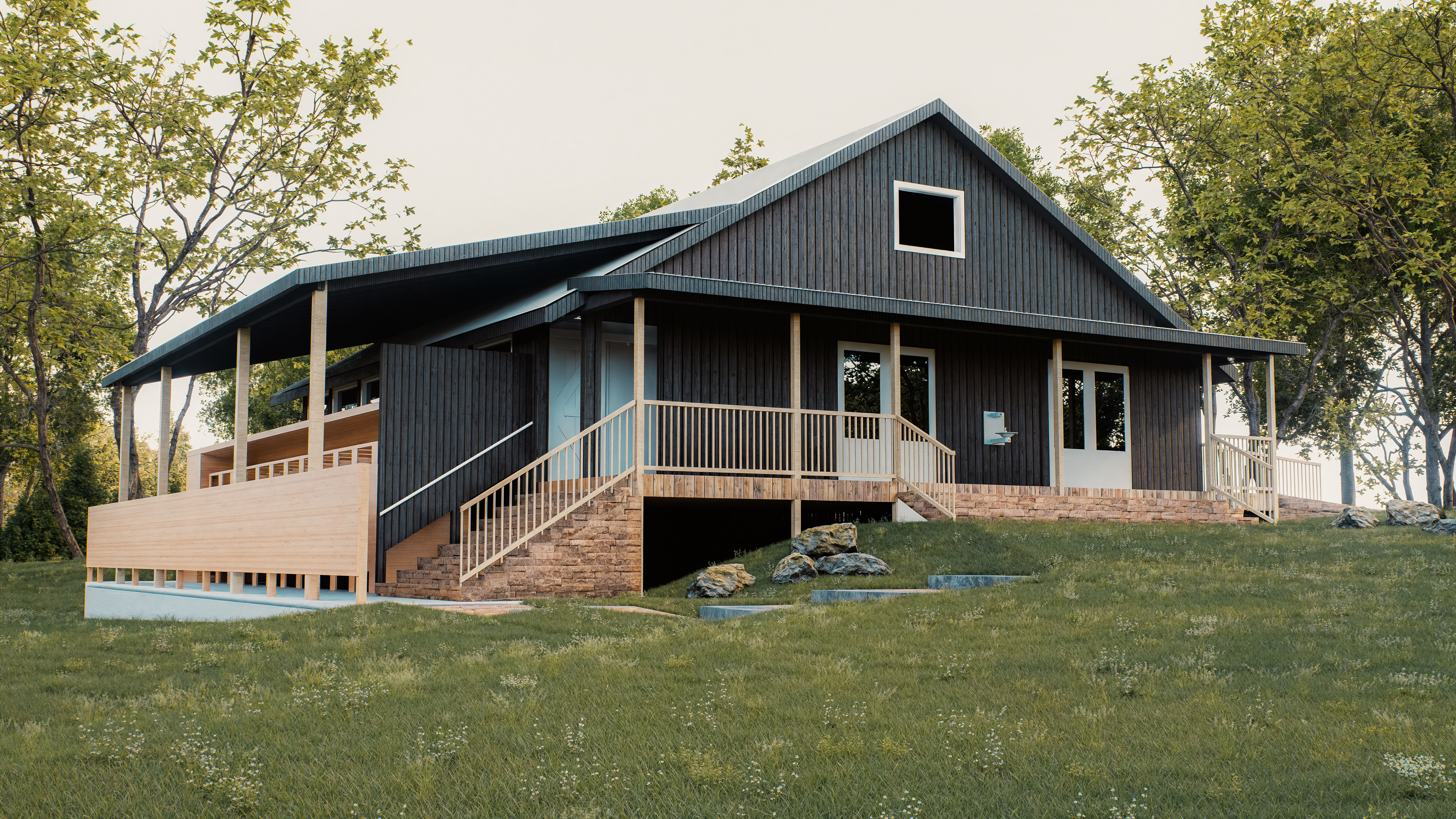 Camp Nakanawa bathhouse renovation and addition Tennessee summer camp facility
